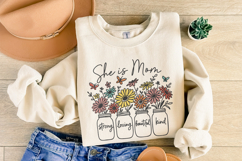 She is Mom Bundle PNG, Mom Life, Mother&#039;s Day, Retro Mama Product Image 6