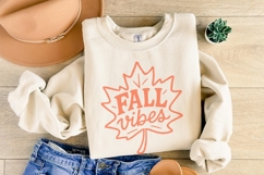 Fall Vibes PNG, Autumn Digital Download, Maple Leaf Fall Product Image 5