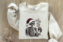 Spooky Christmas PNG, Skeleton Christmas Funny PNG Product Image 8