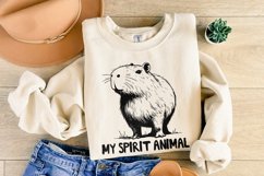 Capybara Spirit Animal PNG, Capybara Lover, Capybara Gift, Product Image 8