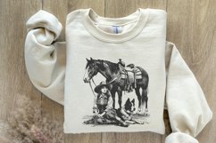 Retro Cowgirl Dog PNG, Western Wild West Digital Download, Product Image 8