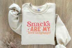 Snacks Are My Love Language SVG PNG, Funny Valentine Svg, Product Image 8