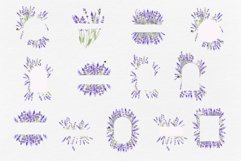 Watercolor Lavender Set, Wedding Frame Product Image 7