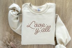 Love Y&#039;all PNG, Western Valentines png, Cowgirl Valentines Product Image 8