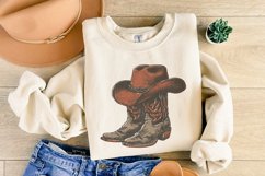 Cowgirl Boots Png, Trendy Western Sublimation Design, Product Image 8
