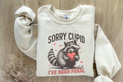 Sorry Cupid I&#039;ve Been Feral, Funny Raccoon Valentines Day Product Image 8