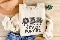 Never Forget PNG, Retro Vinyl Camera Phone Printable, Product Image 5