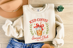 Iced Coffee Social Club Est. 1987 PNG, Coffee Club Lover Product Image 7