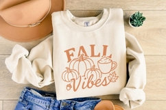 Fall Vibes PNG, Autumn Pumpkins and Coffee PNG, Seasonal Product Image 5