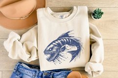 Deep-Sea Monster Fish PNG, Vintage Horror Marine Art, Product Image 8