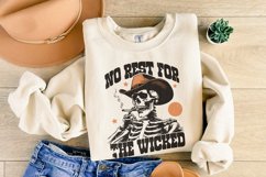 No Rest for the Wicked PNG, Western Cowboy Skull Design Product Image 8