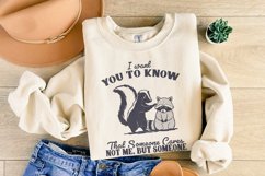 Sarcastic Saying PNG, Funny Raccoon Skunk Png, Adult Humor Product Image 8