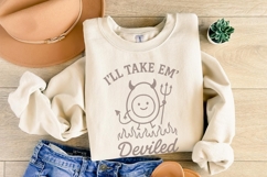 I’ll Take Em’ Deviled PNG, Cute Devil Egg Digital Download, Product Image 2