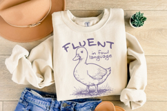 Fluent in Fowl Language PNG, Funny Duck png, Farm Life png, Product Image 5