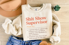 Shit Show Supervisor PNG Download, Work Humor PNG for Product Image 5