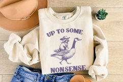 Up To Some Nonsense Raccoon PNG, Funny Animal png, Vintage Product Image 8