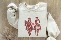 Retro Valentine Png, Vintage Cowboy Valentine Png, Howdy Product Image 8