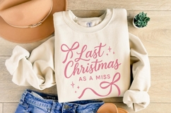 Last Christmas As A Miss PNG - Engaged Christmas Shirt, Product Image 6