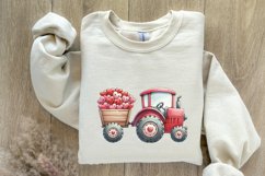 Valentines Day Tractor PNG, Kids Valentine Download, Boys Product Image 8