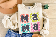Retro Mama PNG, Checkered Mama Digital Design, Funny Mom, Product Image 7