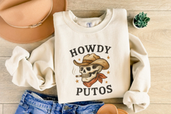 Howdy Putos PNG, Hola Spanish Slang, Cowboy Western Product Image 5