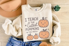 I Teach The Cutest Pumpkins In The Patch PNG | Teacher Fall Product Image 4