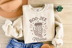 Boo-Jee Mama PNG, Spooky Mama PNG, Retro Halloween Shirt, Product Image 4