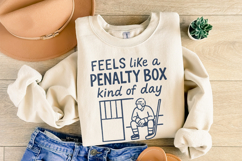 Hockey Penalty Box PNG, Funny Sports Digital Design, DIY Product Image 7