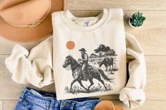 Cowboy Horse png, Vintage Wrangler PNG, Retro Cowboy Art, Product Image 8