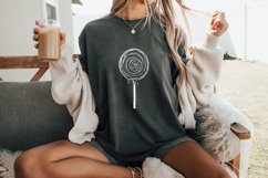 Swirling Lollipop PNG, Retro Candy Design, Artistic Product Image 2