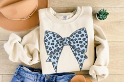 Leopard Print Bow PNG, Cheetah Pattern Hair Clipart, Product Image 4