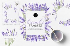 Watercolor Lavender Set, Wedding Frame Product Image 1