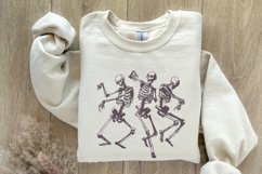 Dancing Skeletons PNG, Funny Skeleton Design, Spooky Product Image 8