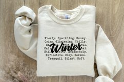 Winter Words PNG, Cozy Sweaters, Winter Tshirt Design, Snow Product Image 8