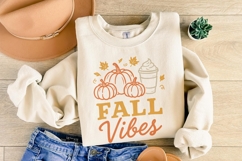 Fall Vibes PNG, Autumn Pumpkin Latte Art, Cozy Coffee PNG Product Image 3