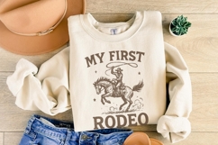 My First Rodeo PNG, Western Cowboy Shirt, Digital Download, Product Image 6
