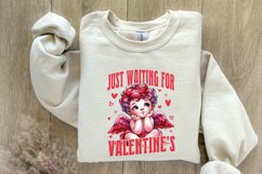 Just Waiting For Valentine&#039;s Png, Retro Valentine Png, Baby Product Image 8