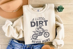 A Little Dirt Never Hurt PNG, Dirt Bike Rider Printable, Product Image 4