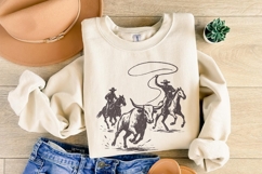 Digital Download Rodeo Cowboy PNG, Western Bull Riding Product Image 6