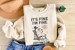 It&#039;s Fine I&#039;m Fine Everything&#039;s Fine PNG, Funny Melting Product Image 6