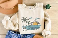 Gulf of merica PNG, Gulf Of Usa, Gulf Beach Retro Png, Gulf Product Image 5