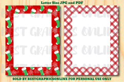 28 Christmas Border Letter Size Printable Papers JPG PDF Product Image 10