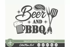 Beer and BBQ SVG, Barbecue SVG, Bbq svg, Grill Svg, Bbq PNG Product Image 2