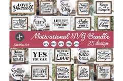 Motivational SVG Bundle, Inspirational Quotes SVG Product Image 1