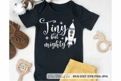 Tiny but mighty SVG, Baby SVG, Newborn svg, Baby Quote Svg, Product Image 3