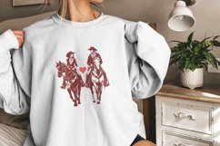 Retro Valentine Png, Vintage Cowboy Valentine Png, Howdy Product Image 9