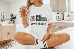 Never Forget PNG, Retro Technology Digital Download, Funny Product Image 5