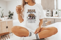 Bear Attack Tip PNG, If Attacked Play Dead, Funny Survival Product Image 3