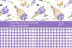 Watercolor Lavender Set, Wedding Frame Product Image 15