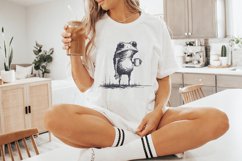 Sarcastic Frog with Coffee Cup PNG, Funny Animal Design, Product Image 9